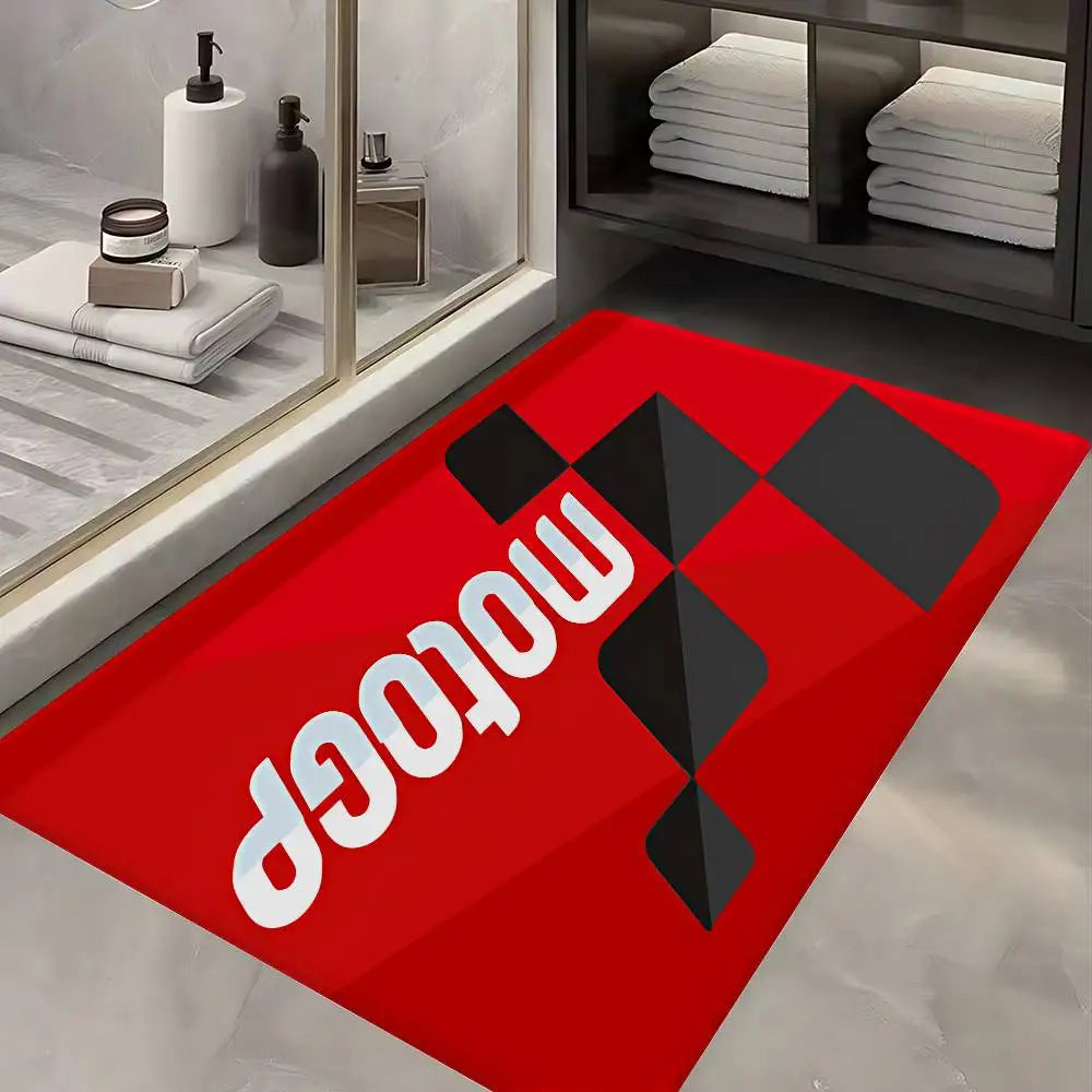 Moto GP Motorcycle Door Mat Nordic Style Bedroom Living Room Doormat Home Balcony Anti-Slip Alfombra