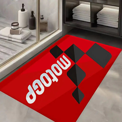 Moto GP Motorcycle Door Mat Nordic Style Bedroom Living Room Doormat Home Balcony Anti-Slip Alfombra
