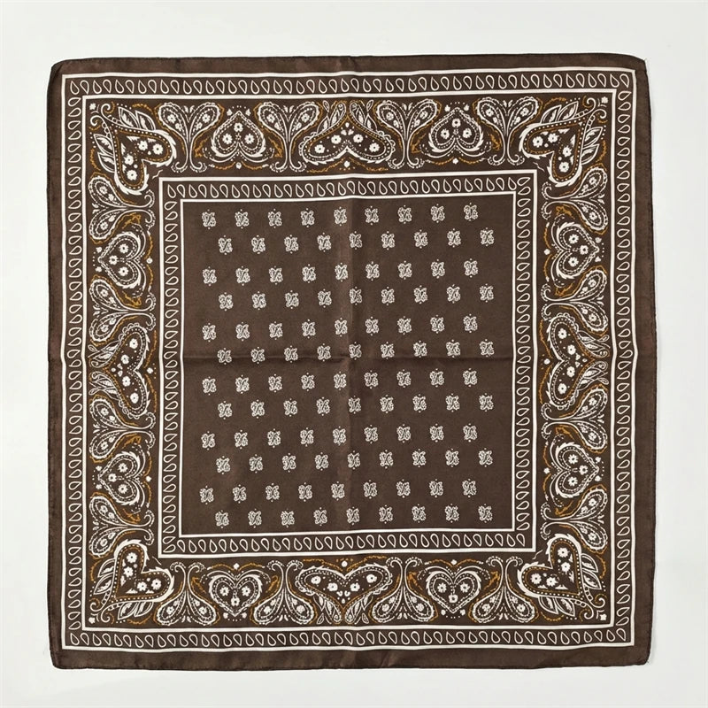 NEW Paisley Print Square Scarf For Women Shawl Neckerchief Female Hair Bands Head Wraps Headband Foulard Satin Hijab Bandana