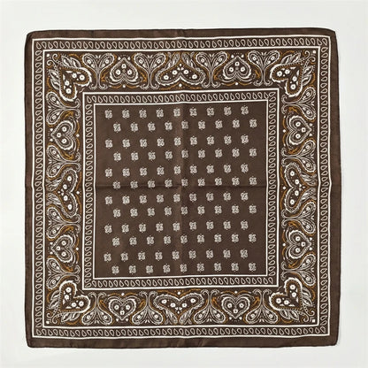 NEW Paisley Print Square Scarf For Women Shawl Neckerchief Female Hair Bands Head Wraps Headband Foulard Satin Hijab Bandana