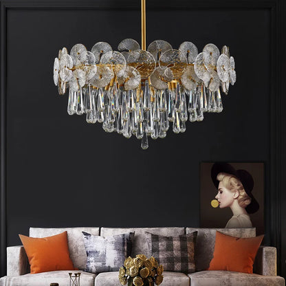 Modern Creative Ceiling Chandelier Luxury Crystal Pendant Light for Living Dining Room Bedroom Home Decor Luster Lamp Fixture