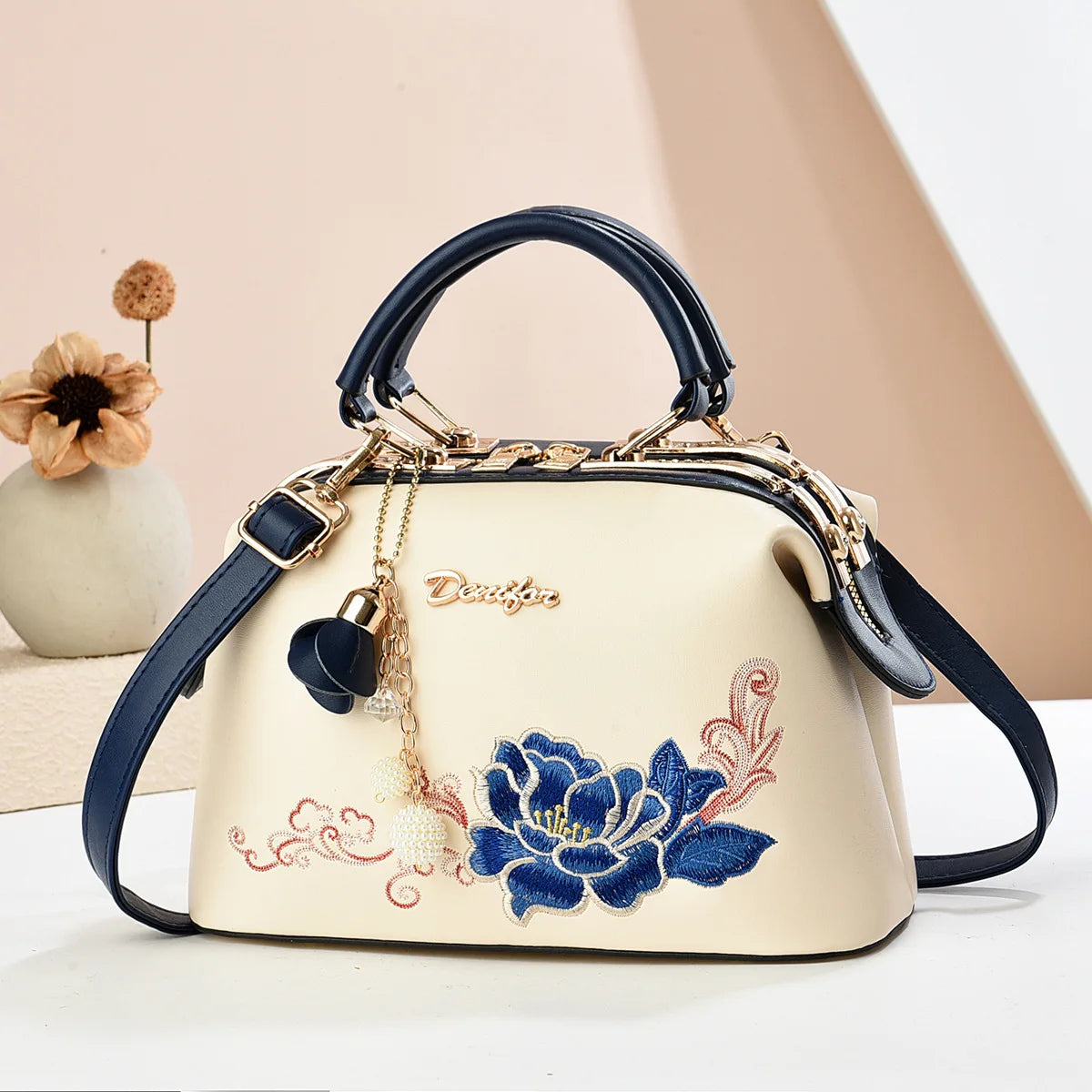 New Woman shoulder bag Large capacity Handbag for Women Crossbody bag Lychee pattern Portable bucket bag ladies messenger bags
