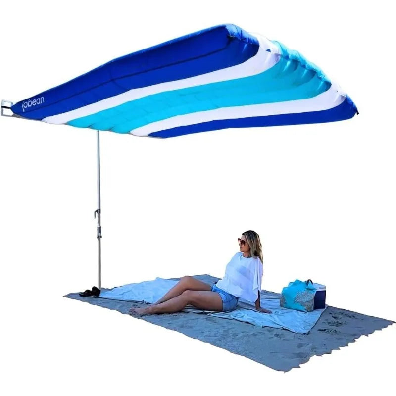 Garden Furniture  The Ultimate Wind-Inflating, Beach Shade – Silent, Non-Flapping Design,8x10ft Auto-Directing Canopy – Light-We