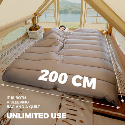 Naturehike 2026 New Widen 1-2 Person Sleeping Quilt With Hood Waterproof 4 Season Machine Washable Travel Camping Sleeping Bags