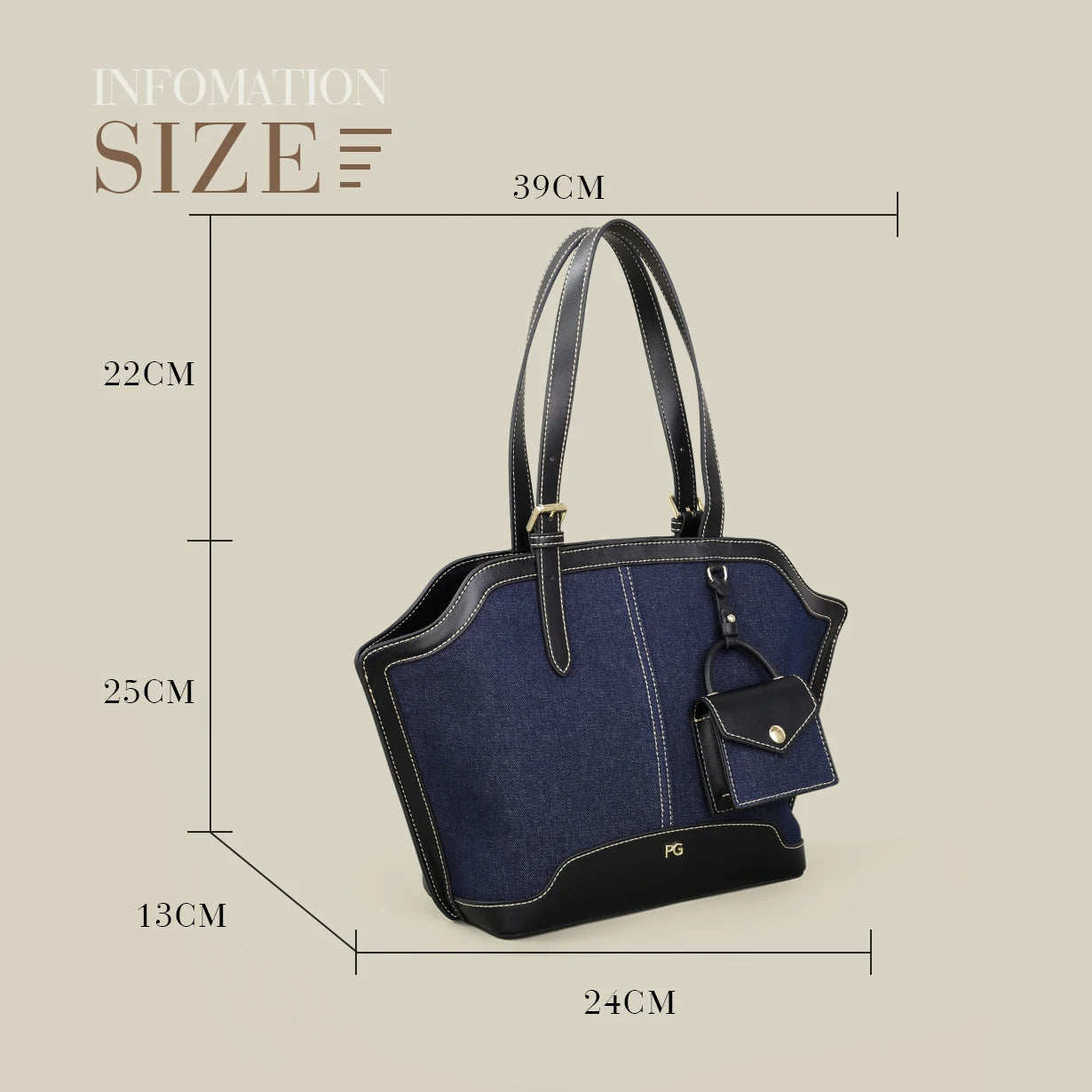 PG Bag for Woman 2026 Classic Fashion Handbag Classic Luxury Brand Design Ladies Commuting Multi Functional Large Bag