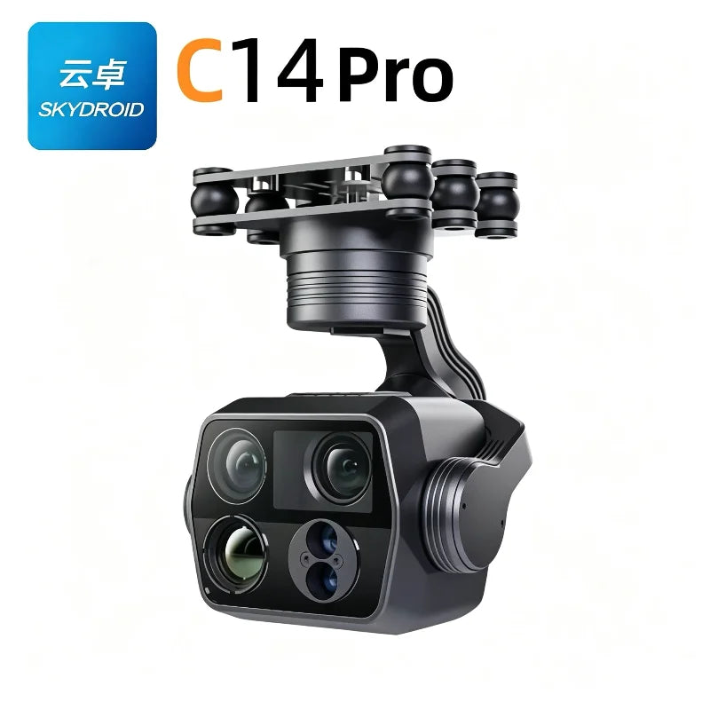 Skydroid C14Pro Four-Light Pod, Three-Axis Stabilization, AI Tracking, Power Inspection and Security Drone Gimbal Camera
