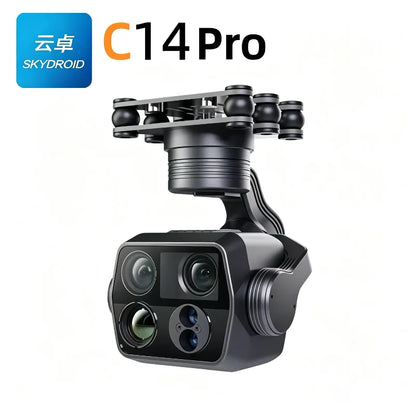 Skydroid C14Pro Four-Light Pod, Three-Axis Stabilization, AI Tracking, Power Inspection and Security Drone Gimbal Camera