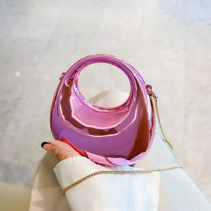 Fashion Acrylic Clutch Bags Elegant Small Handbags Portable Handle Wrist Bag for Women