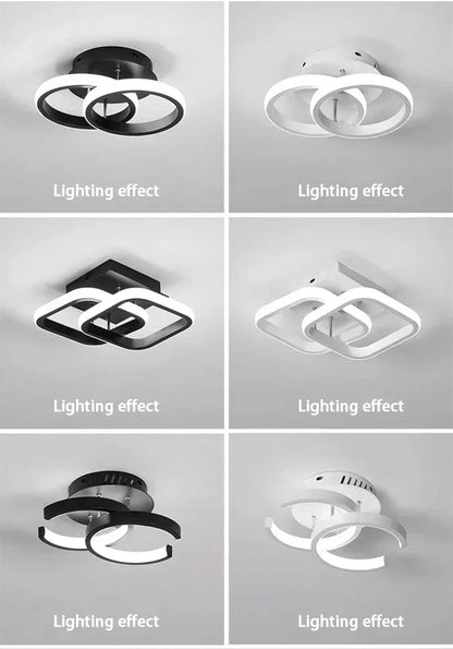 LED Strip Aisle Ceiling Lights Modern Minimalist Living Room Lamps For Balcony Entrance Home Decor Fixtures various styles