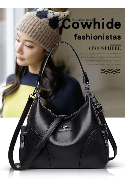 The New Style Bag Leather Luxury Handbags Women Bag Designer Solid Color Women Shoulder Messenger Bags for Women 2024 Sac A Main