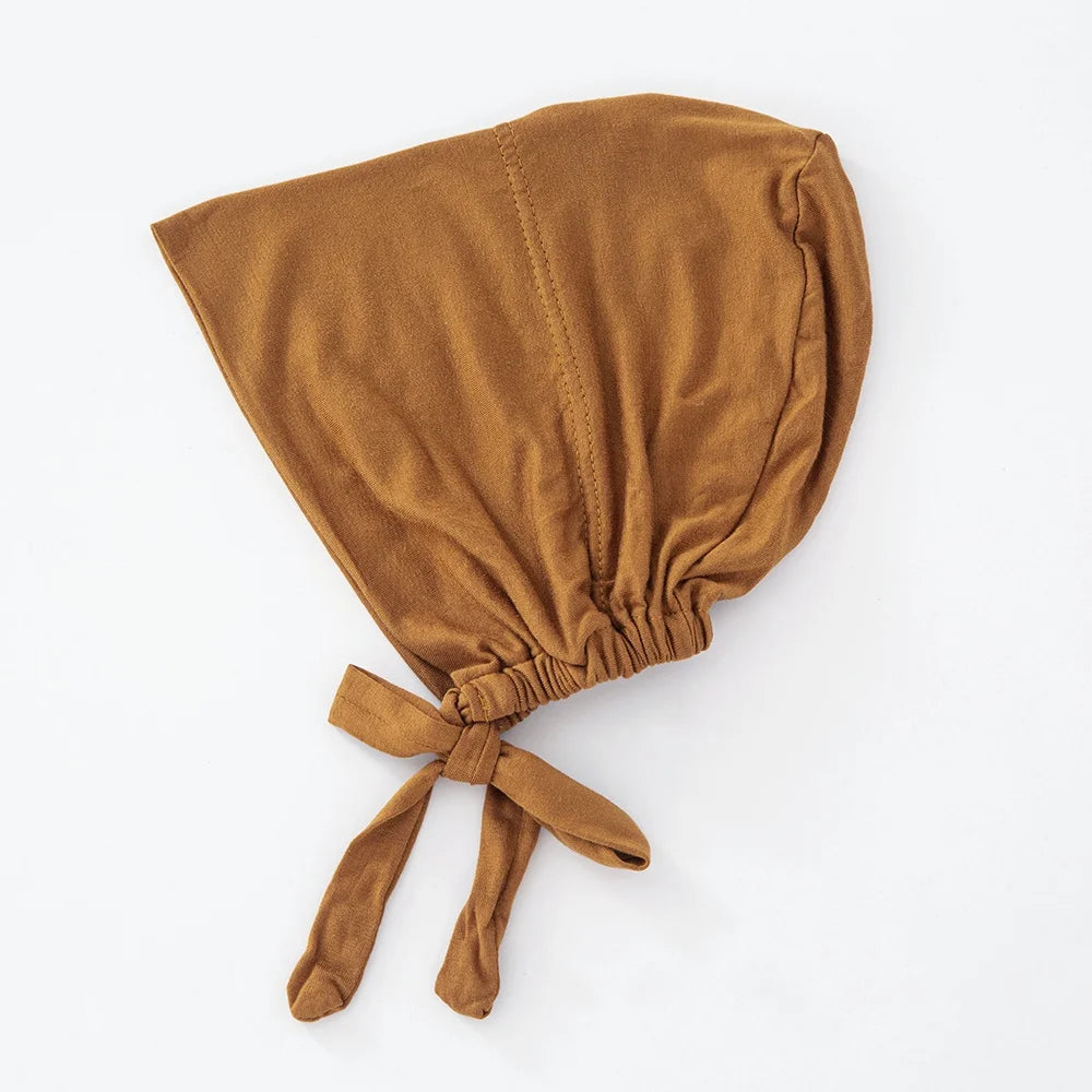 82 Colors Tie-Back Undercaps Fashion Women's Inner Hijab Muslim Cap Bonnet Plain Islamic Cotton Spandex Jersey DEW Underscarf