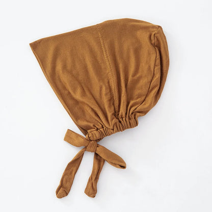 82 Colors Tie-Back Undercaps Fashion Women's Inner Hijab Muslim Cap Bonnet Plain Islamic Cotton Spandex Jersey DEW Underscarf