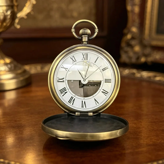 Retro Vintage Unisex Heart Playing Music Box Pocket Watches Women Men Students Chains Jewelry Pendant Quartz Gift Watches Clock