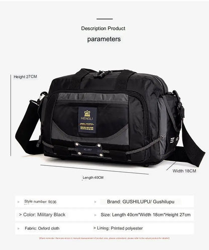 Men's Travel Bag Folding Oxford Cloth Bag Protects Portable Waterproof Shoulder Leisure Bags