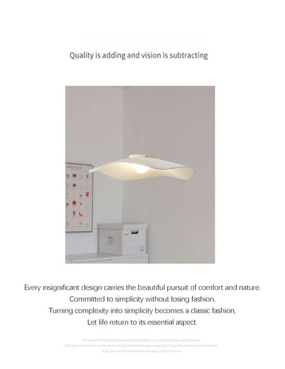 Nordic Modern Creative Restaurant Pendant Lamp Design Simple Lotus Leaf Hat Led Lights for Dining Living Room Bedroom Chandelier