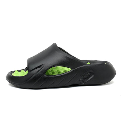 Men Massage Slippers Indoor Outdoor Sandals Beach Casual Shoes Comfortable Soft Slides Flip-flops Men's Sandals Big Size 46 47