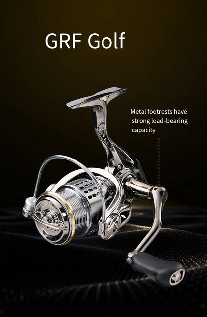 2026 New Spinning Fishing Reel All Metal 5.2:1 Speed ratio Max Drag 15KG Left/Right Interchangeable Suitable Any Body of Water