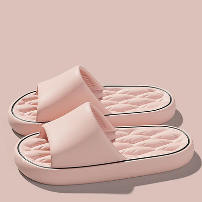 Big Size Men's Slippers Summer Ligtweight Indoor Home Bathroom Sandals Anti-Slip Soft EVA Sole Outdoor Beach Couple shoes