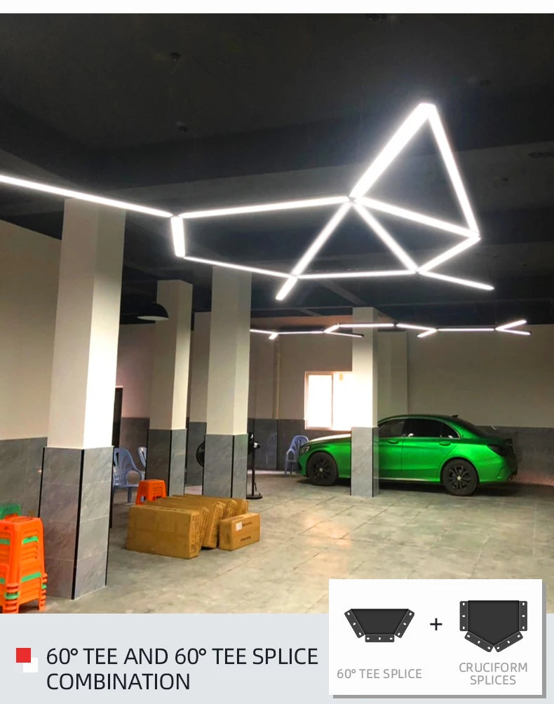 Large Energy-saving Pendant Lamp LED Ultra Wide Chandeliers High Bright Lighting Office Restaurant Home Living Room Lights LED