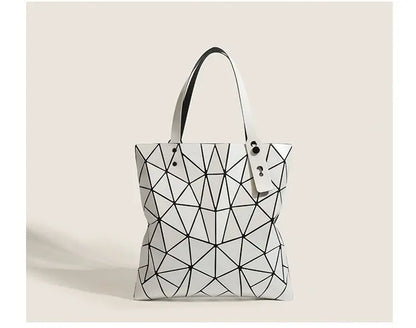 Luminous Bag Reflective Geometric Bags for Women 2024 Quilted Shoulder Bags Totes Female Handbags Bolsa Feminina Sac À Main