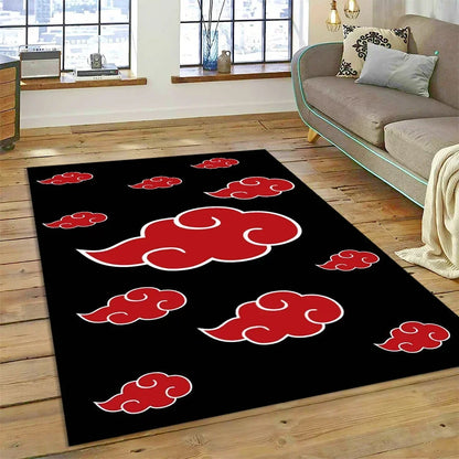Cartoon 3D I-Itachi Japan Anime Carpet Rug for Living Room Bedroom Home Sofa Decoration,Kids Play Area Rug Non-slip Floor Mat
