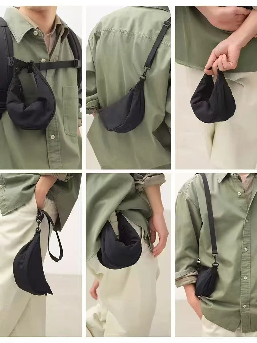New Mini Women's Nylon Shoulder Bag Casual Sports Female Hobos Crossbody Bags Fashion Female Fanny Pack Purse Handbags