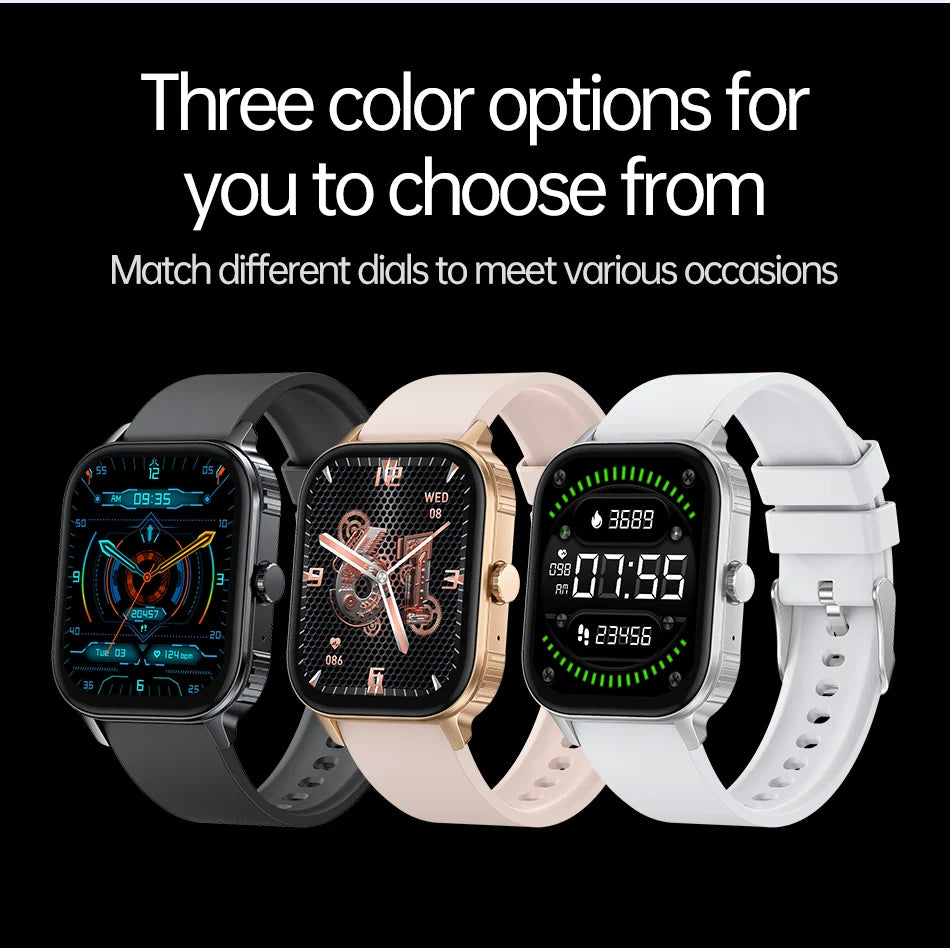 2026 1000mAh Large Battery 2026 New 2.04" HD Display Health Monitor Smart Watch Bluetooth Call IP68 Waterproof Sports Smartwatch
