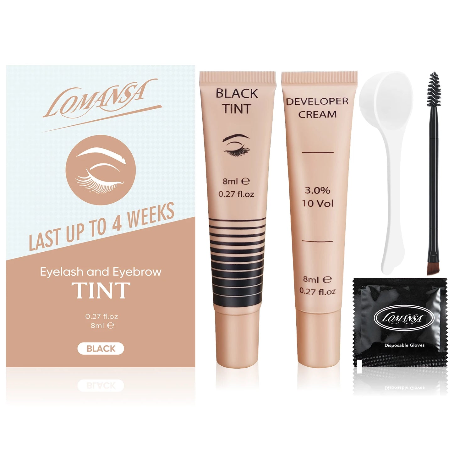 Lomansa New Lash Color Kit Eyelash Eyebrow Dye Tint Kit Brow Enhancer Mascara Lift Tinting Tattoo Eyes Makeup Tools