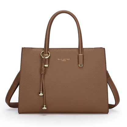 Genuine Brand Top Quality Leather Handbag Women's Tote Messenger Sac Designer Large Capacity 3 Levels Shoulder Crossbody Bags
