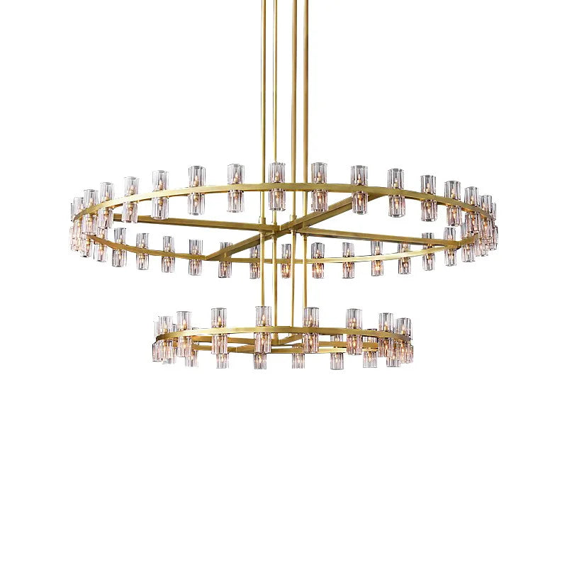 Villa Duplex Chandelier New Light Luxury Light Post Modern Crystal Chandelier Light Luxury For Living Room Lamp Home Decoration