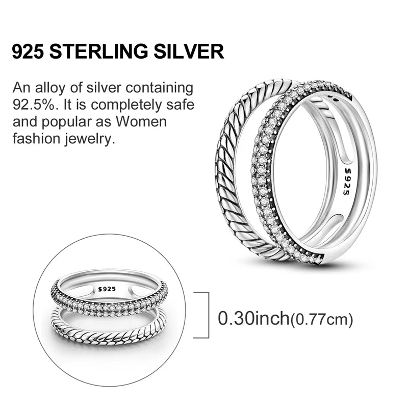 Rings Hot Sales 925 Sterling Silver Love Heart Sun Moon Star Iris Adjustable Rings For Women Wedding Birthday Party Jewelry Gift