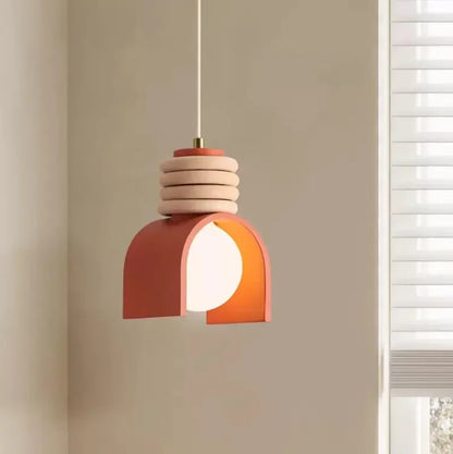 Japanese Wabi-sabi Bedroom Bedside Lighting Retro Macaron Chandelier Lights American Bar Pendant Lights Luminaria LED