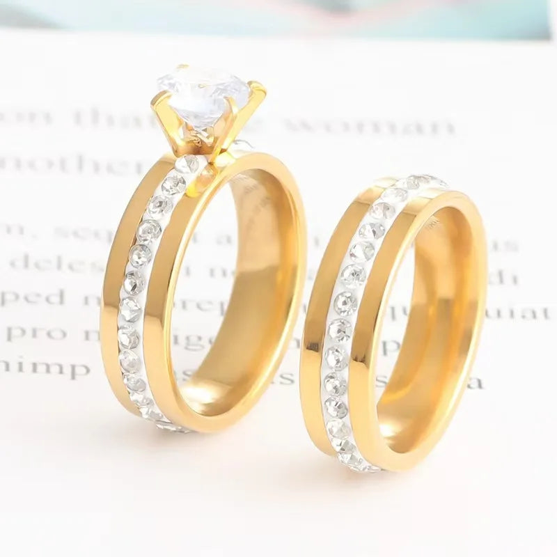 Trendy Women Rings with Brilliant Cubic Zirconia Luxury Engagement Rings Fashion Wedding Party Jewelry Drop Shipping