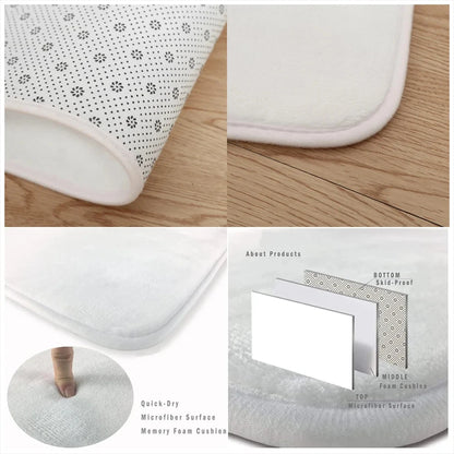 C-Coca Cola Bathroom Mat Anti-slip Absorb Water Long Strip Cushion Bedroon Mat Welcome Doormat