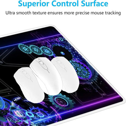 Tech Gear Circuit Large Desk Mat Mouse Pad Mouse Mat Gaming Keyboard Mat Play mat Non-Slip  Rubber PC Gaming Office Table Decor