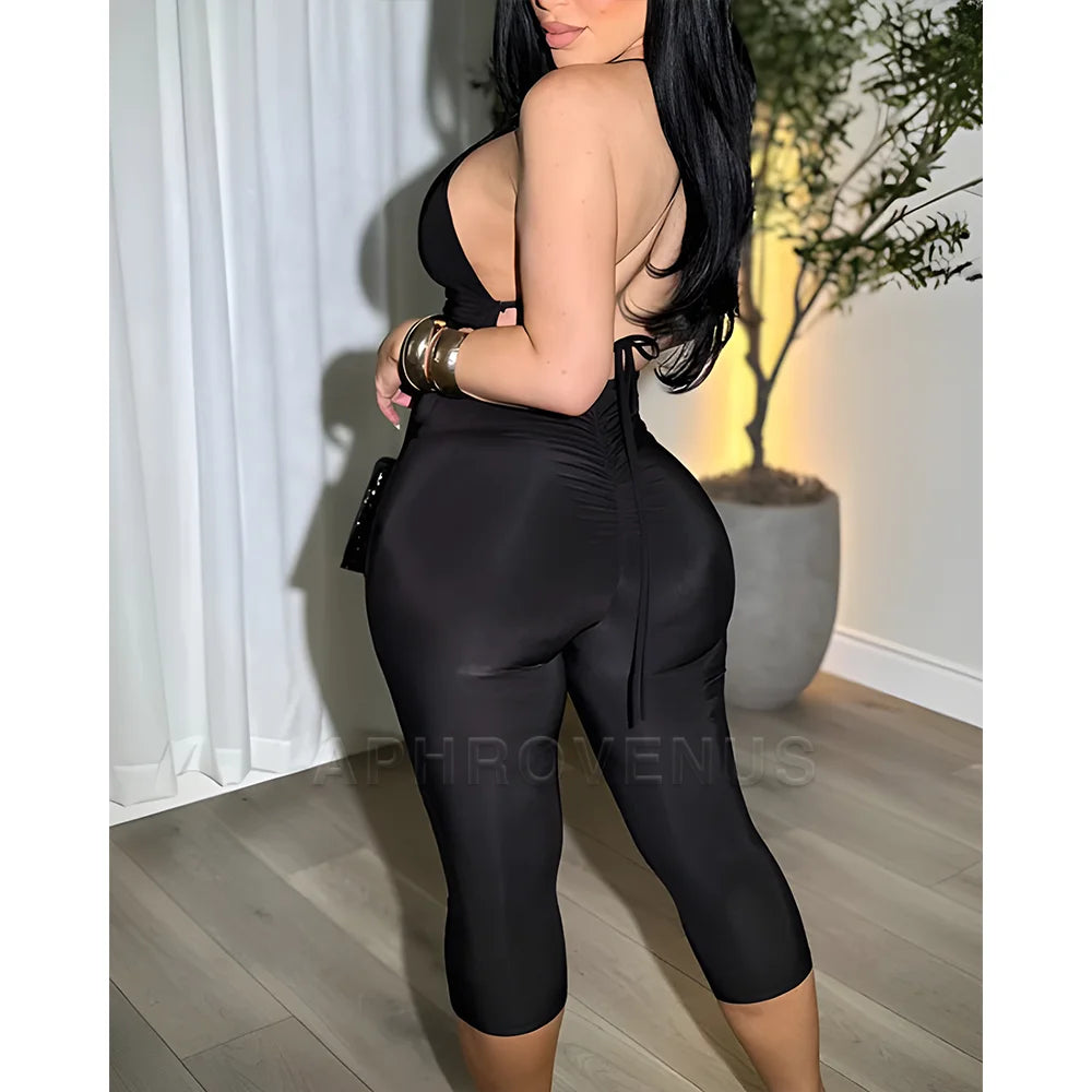 Sexy Streetwear Hollow Out Skinny Jumpsuit Long Sleeve One Piece Suit Rompers Casual Jumpsuits Women Club Party Clothes