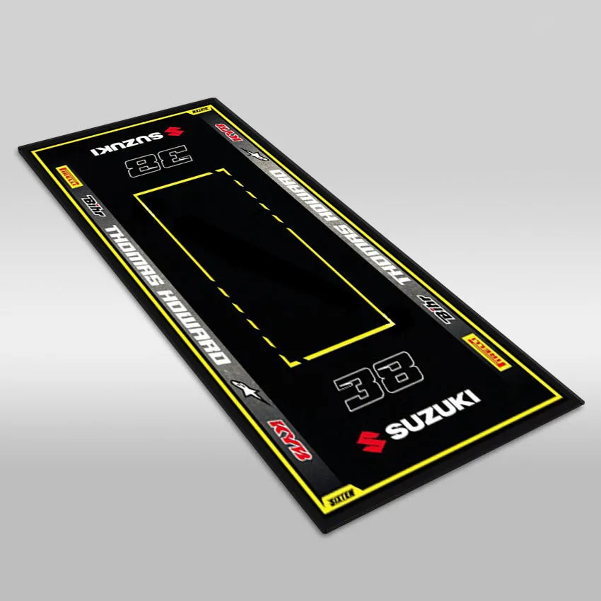 Motorcycle Display Carpet Suzuki Parking Mat Non Slip Garage Rug for Sports Racing Moto Electric Bike Entrance Home Decor