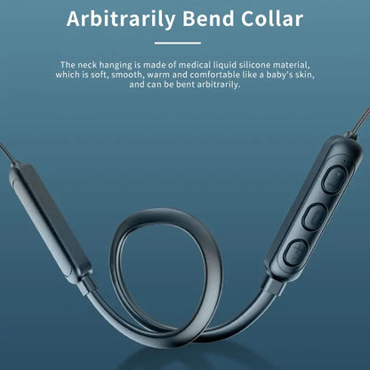 Wireless 9D Bluetooth Headset Neck Hanging Stereo Noise Reduction Universal 5.0 In Ear Sports Headset Microphone For Smart Phone