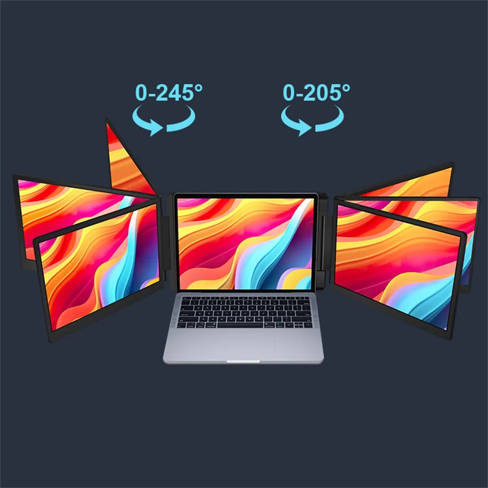 Rospider 15.6 Inch Dual Screen Extender Display FHD IPS Triple Expandable Monitor High Definition for Laptop Productivity