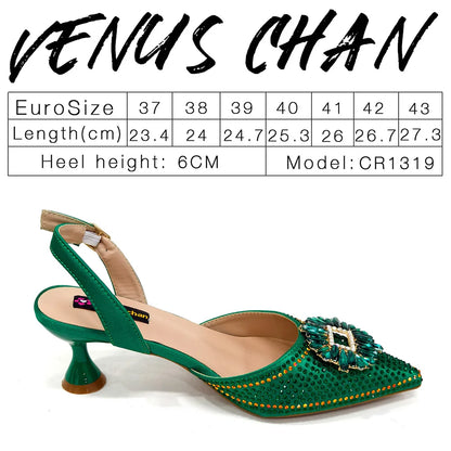 2026 Elegant Nigerian Women's Party Shoes with Medium Heel & Matching Handbag – Pointed Toe Fashion Footwear for Special