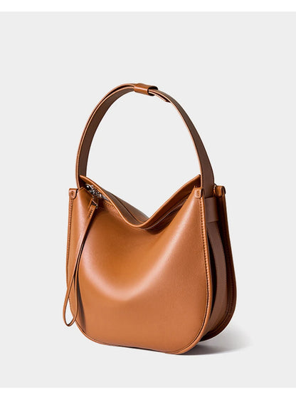 Genuine Leather Women Tote Bag 2025 New Large Capacity Women's Shoulder Bag Luxury Designer Cowhide Crossbody Bags 2522