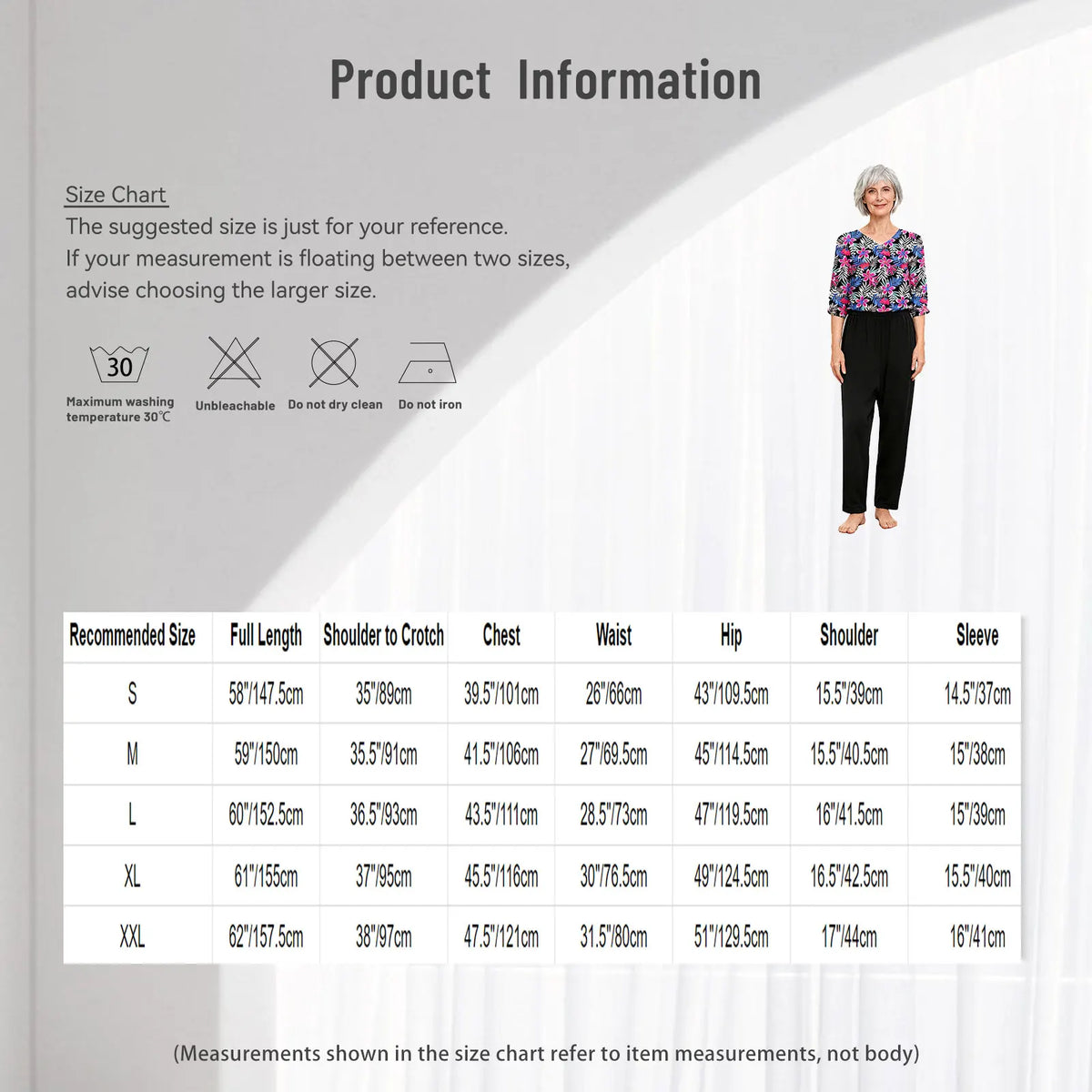 Women Elderly Anti-Strip Adaptive Jumpsuit Cotton Back Legs Zip Long Sleeve Long Pants Nursing Rompers Special Needs Clothing