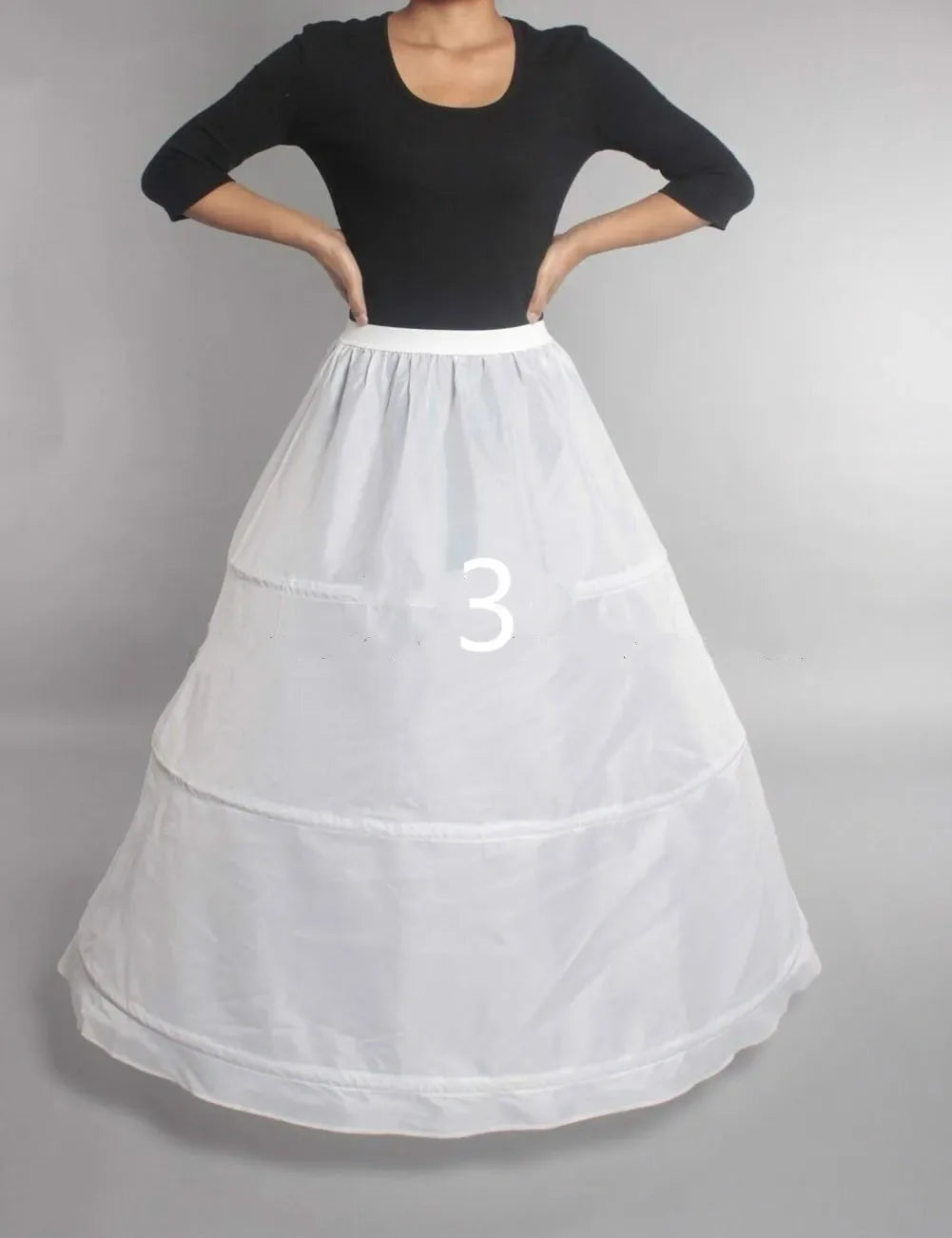 In Stock 6 Hoops Wedding Petticoat Crinoline Slip Bridal Underskirt Puffy High Quality Customized