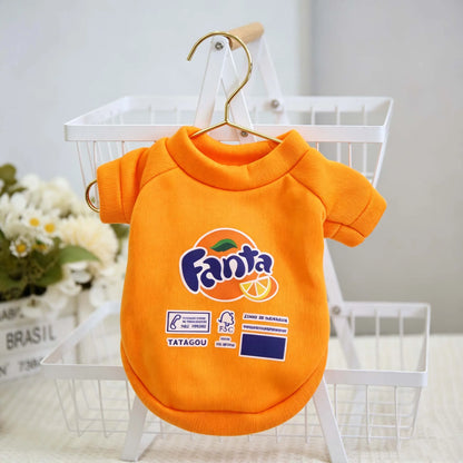 Trendy Printed Pet Sweatshirt Soft Breathable Puppy Shirts Multi Color Cute Outfit For Small Dogs Cats Spring Autumn Daily Wear