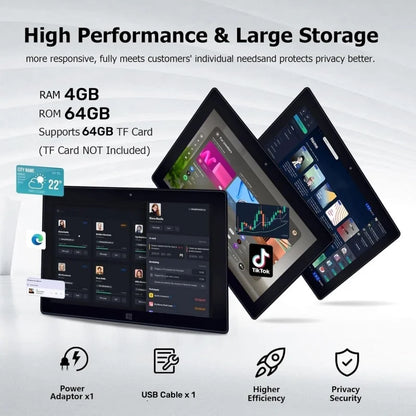 10.1 INCH 4GB DDR RAM 64GB ROM WINDOWS 11 Tablet PC AR40 N3350 CPU 1920 X 1200 IPS HDMI-Compatible WIFI Quad Core