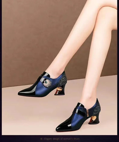 2026 Zapatos De Mujer Women Cute Green Pu Leather Pointed Toe High Heel Shoes Lady Classic Black Office Pumps Sapatos Femininas