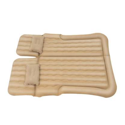Universal Foldable Inflatable Bed Portable Inflatable Mattress Set Car Back Seat Sleeping Flocking Air Bed Cushion w/Pump+Pillow