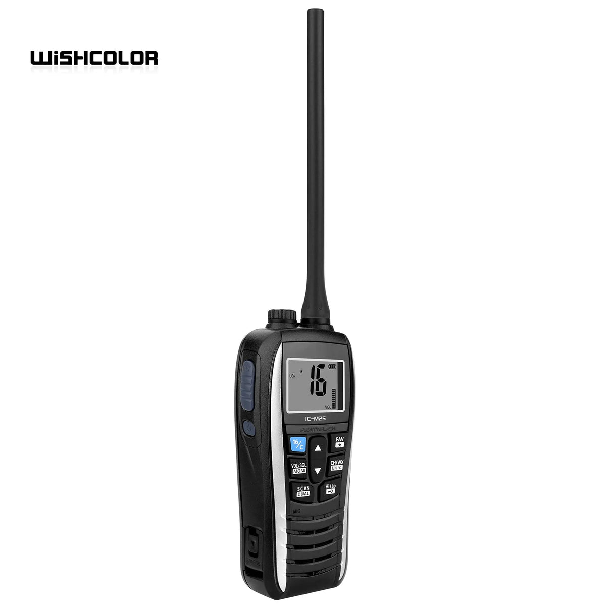 Wishcolor IC-M25 Marine Walkie Talkie VHF Marine Radio 5KM 5W Waterproof Handheld Transceiver For ICOM
