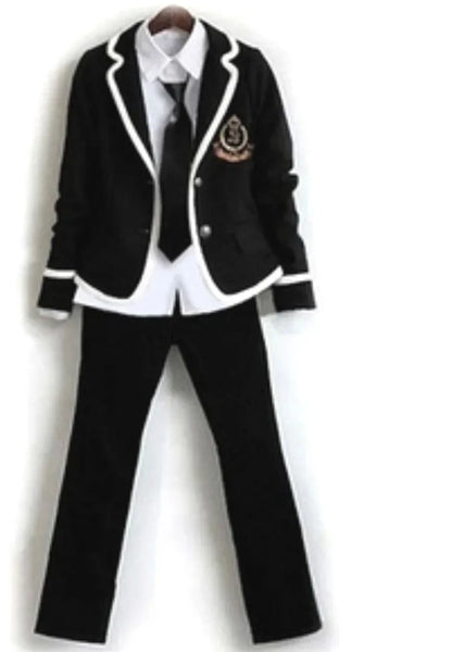Student Long Sleeve Chorus School Uniform Junior High School Boys and Students Students Japan and South Korea JK Uniform Set