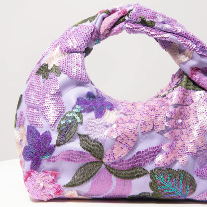 Luxury Sequin HandBags For Ladies，Floral Bag，Prom Bag，Prom Dresses For Women，Prom Accessories，Bridal Party，Bag For Women Elegant